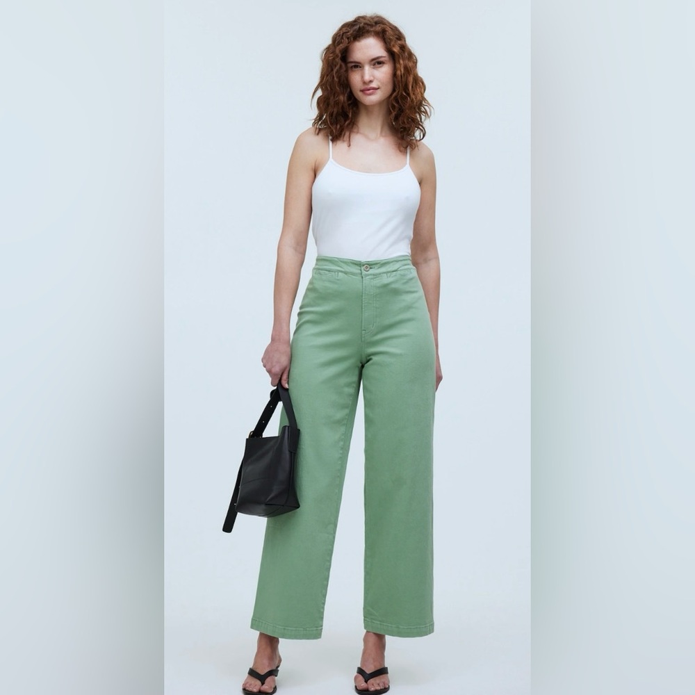 Madewell The Petite Curvy Emmett Wide-Leg Crop Pant 30P (Petite)